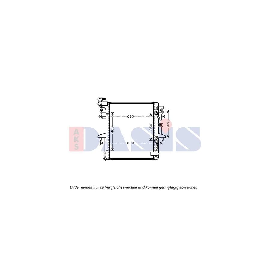 AKS Dasis 140101N Engine Radiator For Mitsubishi L200 / Triton IV Pickup (Ka, Kb) | ML Performance UK