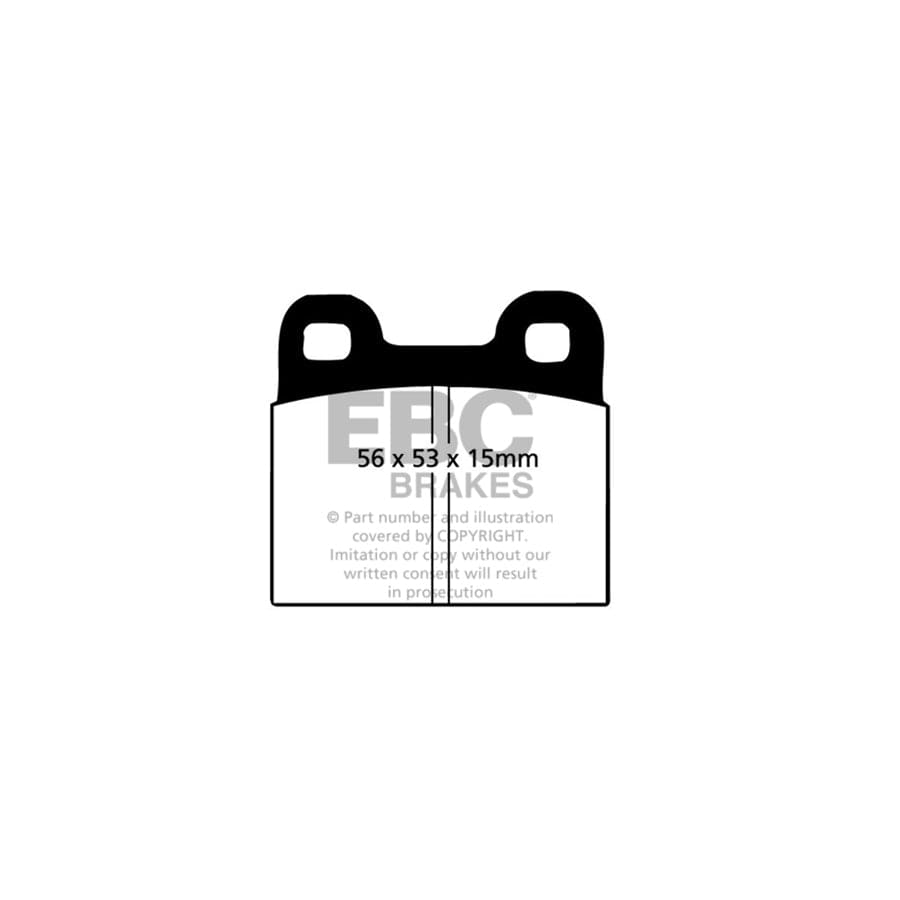 EBC PD03KF1196 VW Beetle Type 14 Yellowstuff Front Brake Pad & Plain Disc Kit 2 | ML Performance UK Car Parts