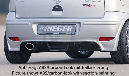 Rieger 00058928 Opel Corsa C Rear Diffuser 1 | ML Performance UK Car Parts