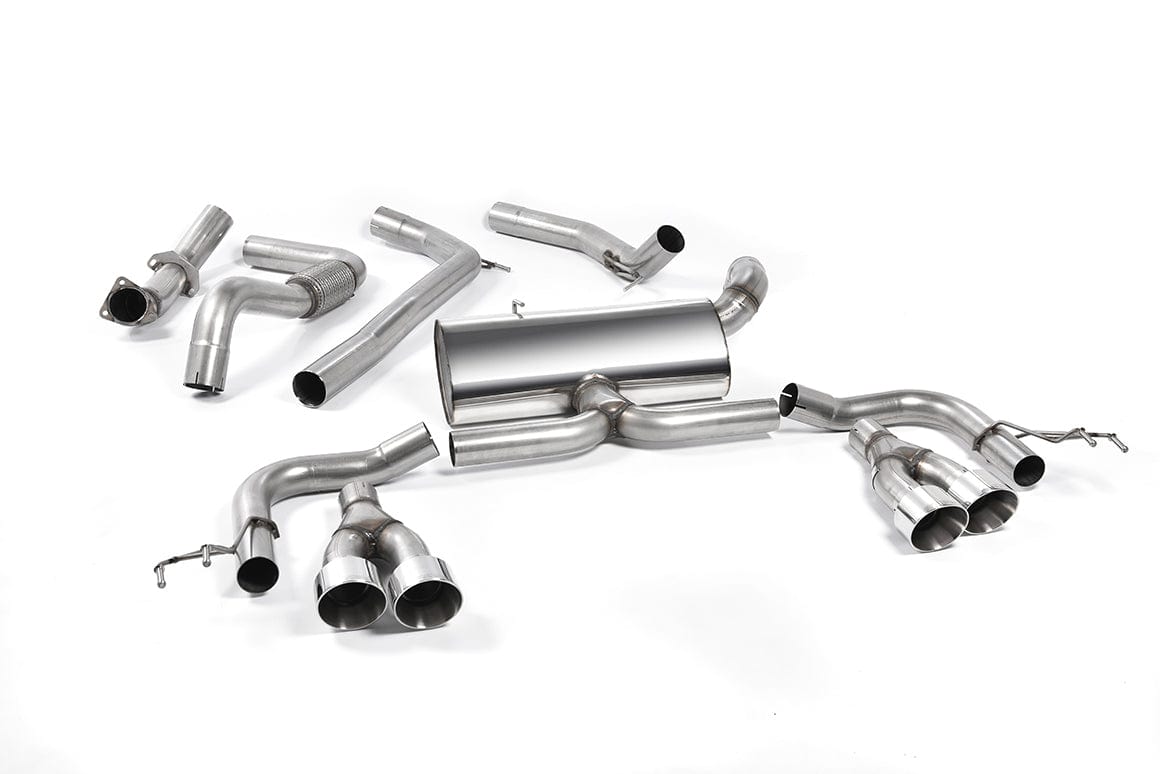 MillTek SSXHO228 Honda Civic Cat-Back Exhaust (Road+) with Polished Tips