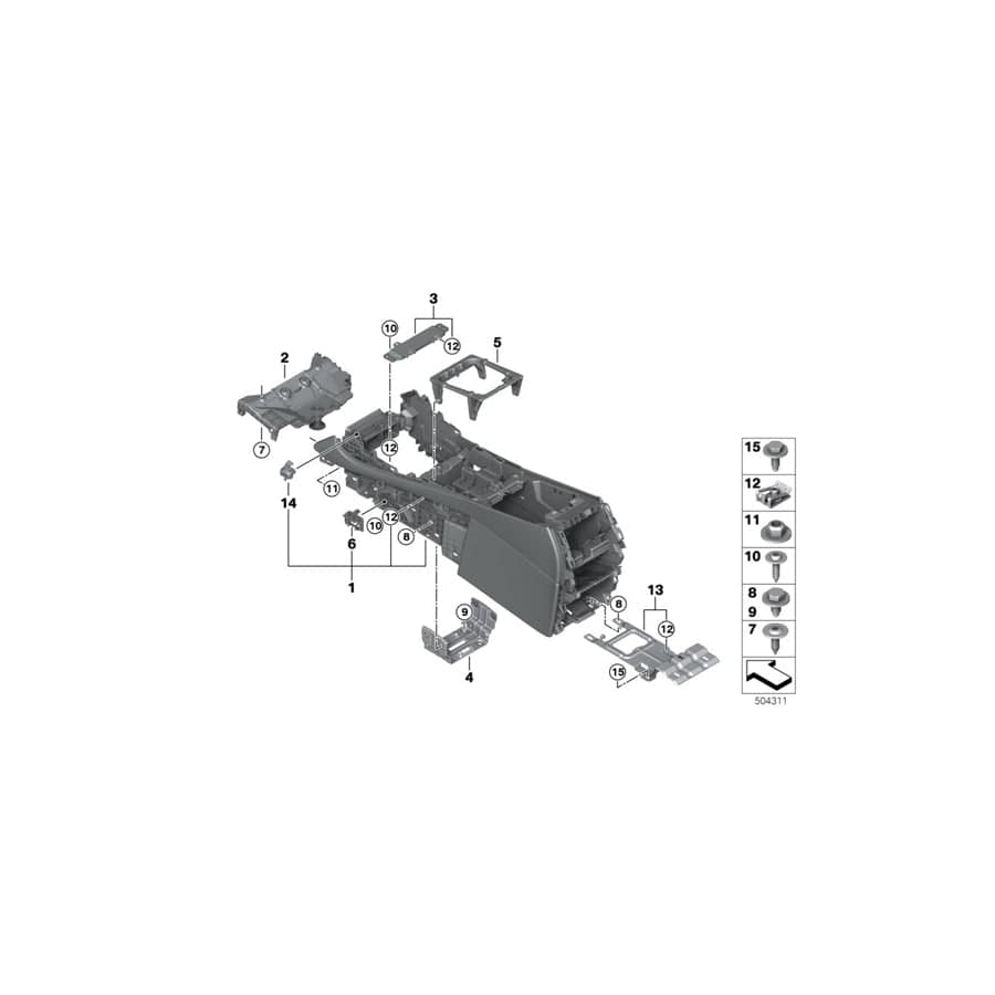 Genuine BMW 51166831286 G06 G05 G07 Mount Thermoelec Cool/Heat, Cup Holder (Inc. X6 M50iX, X6 M50dX & X5 30iX) | ML Performance UK Car Parts