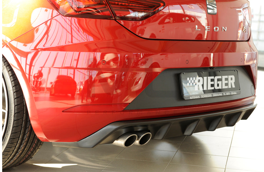 Rieger 00027033 SEAT 5F Leon FR Rear Diffuser 5 | ML Performance UK Car Parts