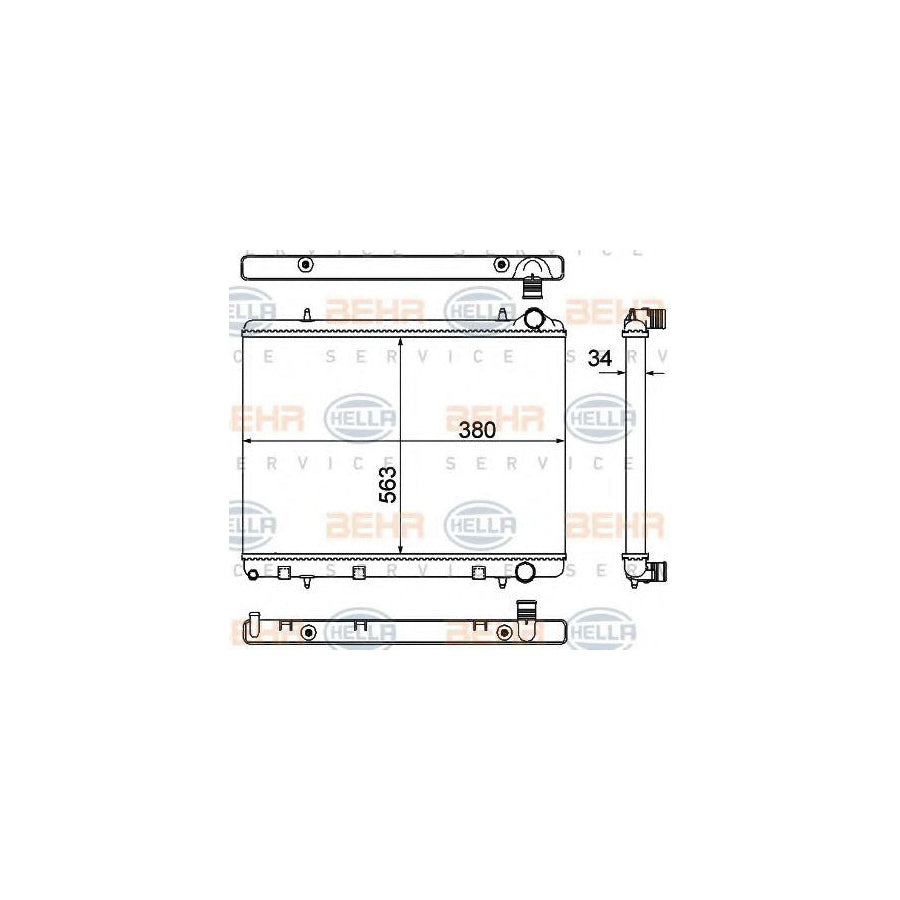 Hella 8MK 376 901-031 Engine Radiator