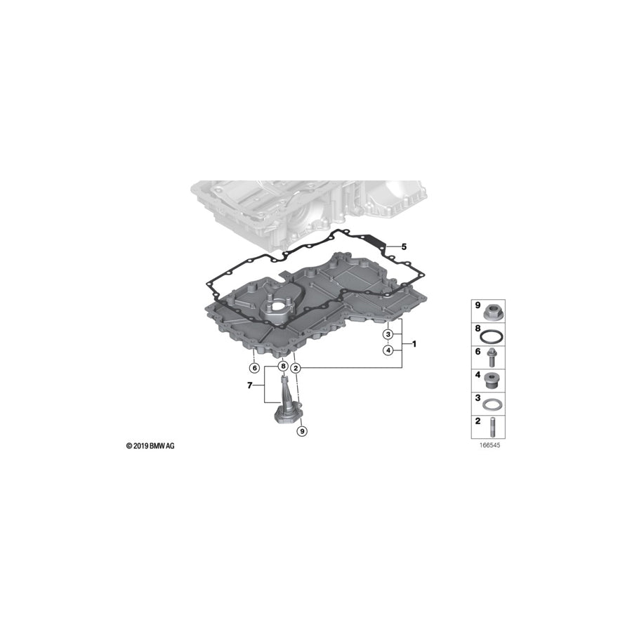 Genuine BMW 11137570694 F07 F02 F01 Oil Pan (Inc. 550iX 4.4, ALPINA B6 & 550iX) | ML Performance UK Car Parts