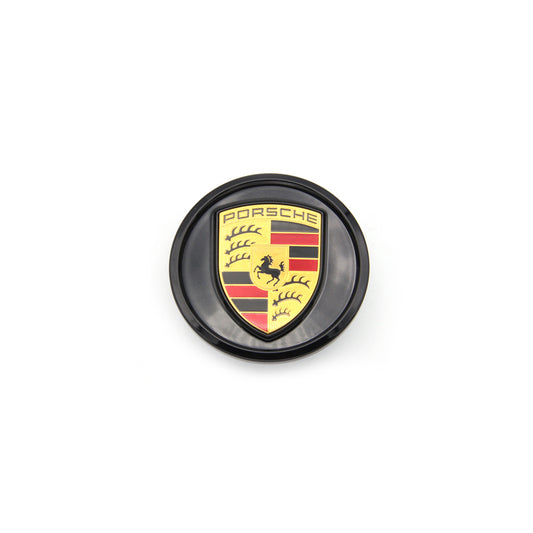 Genuine Porsche Wheel Cap In Jet Black Metallic Porsche Taycan / 971 2 Panamera | ML Performance UK Car Parts