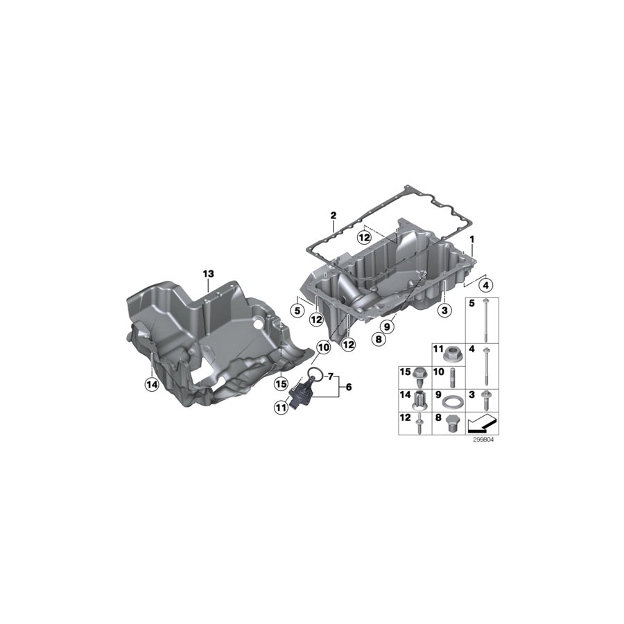 Genuine BMW 11137601946 E84 Oil Pan (Inc. X1 20iX & X1 28iX) | ML Performance UK Car Parts