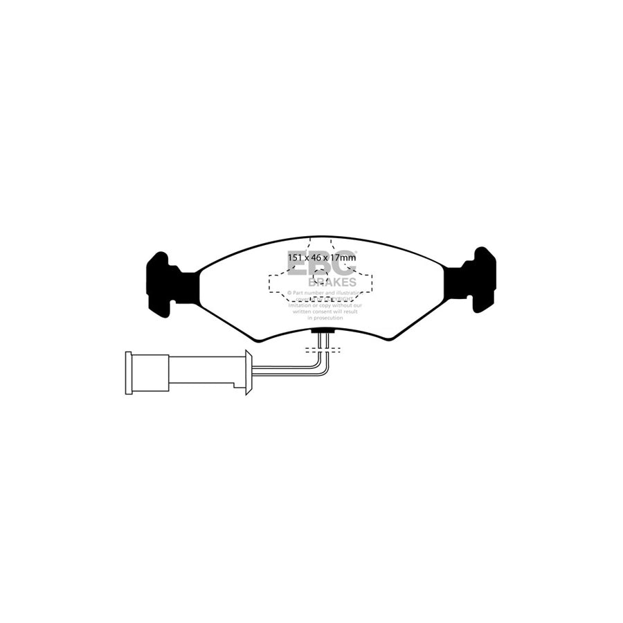 EBC PDKF731 Ford Fiesta Mk3 Ultimax Front Brake Pad & Plain Disc Kit 2 | ML Performance UK Car Parts