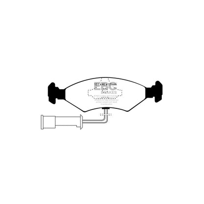 EBC PDKF731 Ford Fiesta Mk3 Ultimax Front Brake Pad & Plain Disc Kit 2 | ML Performance UK Car Parts