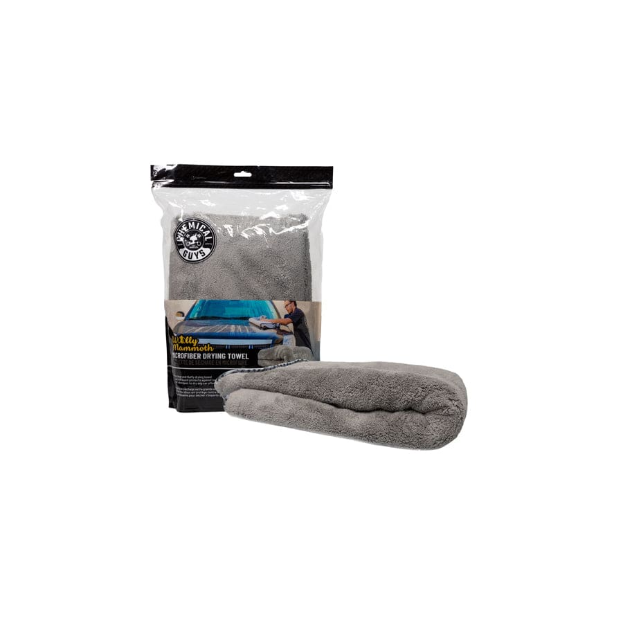 Chemical Guys Woolly Mammoth Microfiber Drying Towel, 36" x 25" Gray | ML Performance UK Car Parts