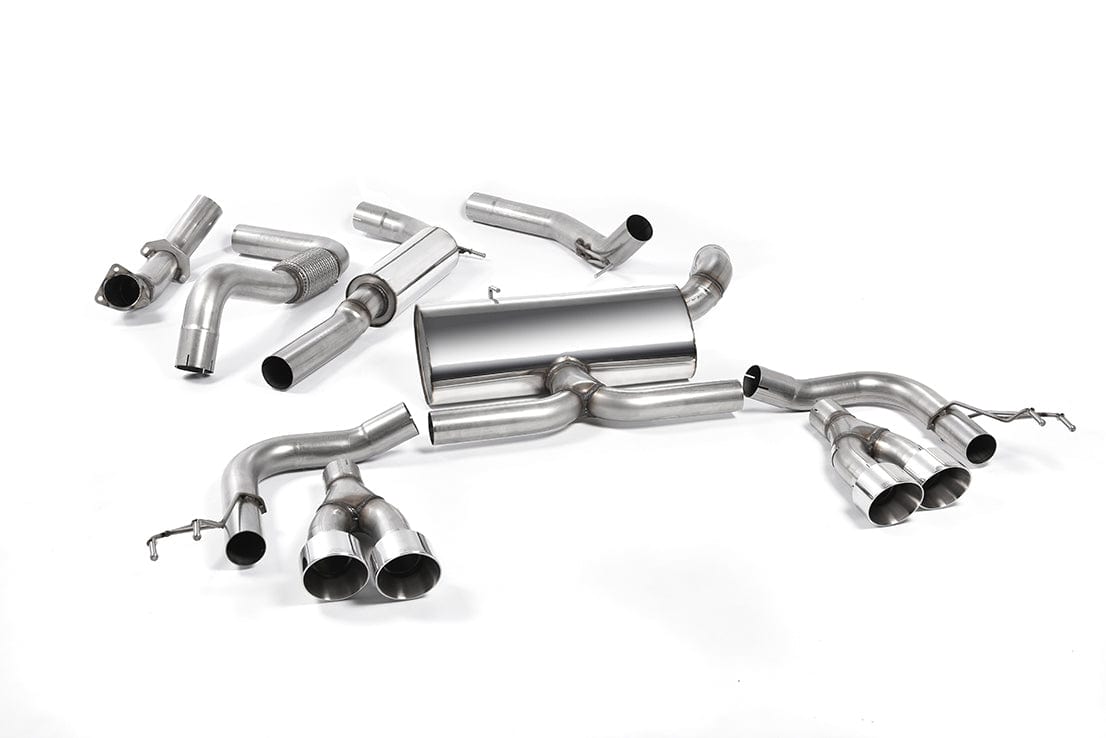 MillTek SSXHO222 Honda Civic Cat-Back Exhaust Polished Tips - EC Approved