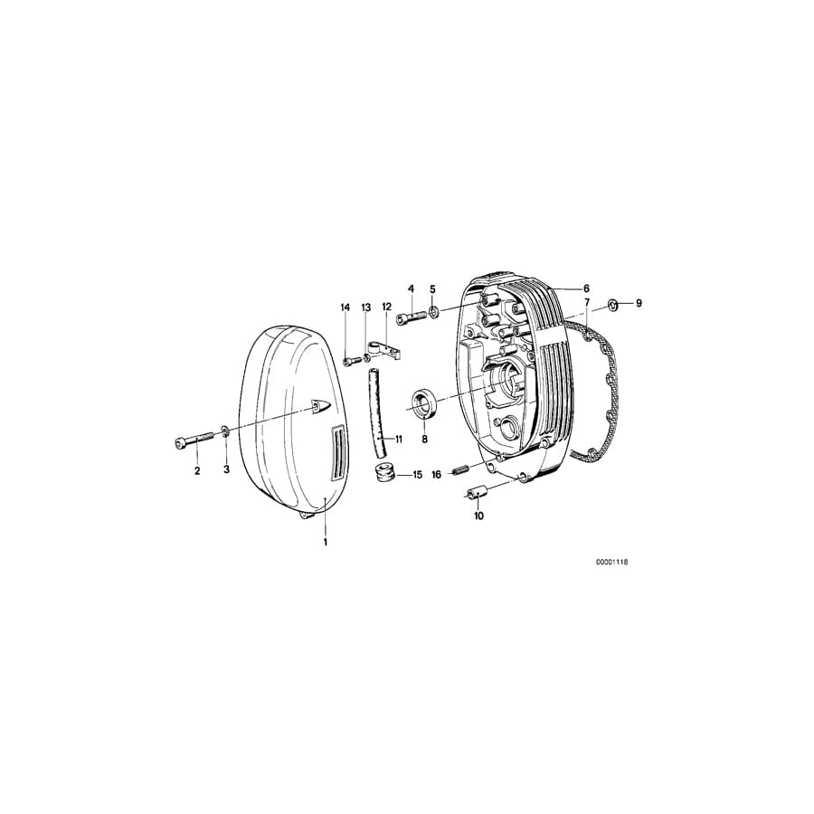 Genuine BMW 46612322495 Fillister-Head Screw M6X45-8.8 ZNS (Inc. R65T) 1 | ML Performance UK Car Parts