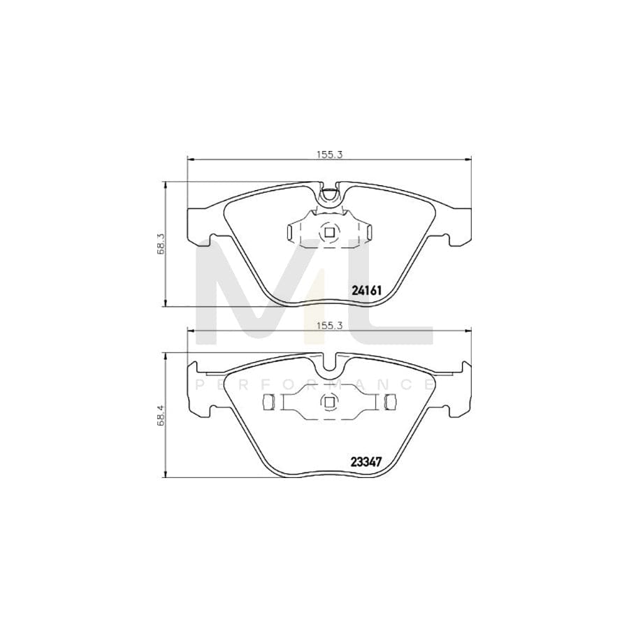 TEXTAR 2416101 Brake pad set prepared for wear indicator | ML Performance Car Parts