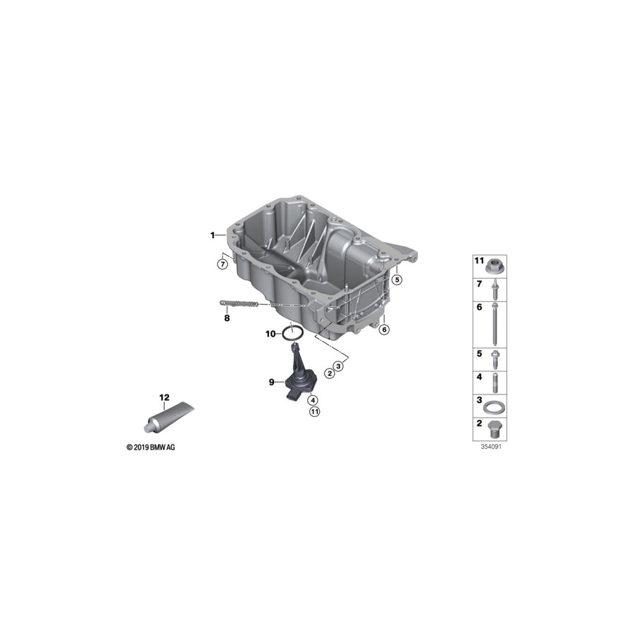 Genuine BMW 11137643521 Oil Pan (Inc. i8) | ML Performance UK Car Parts