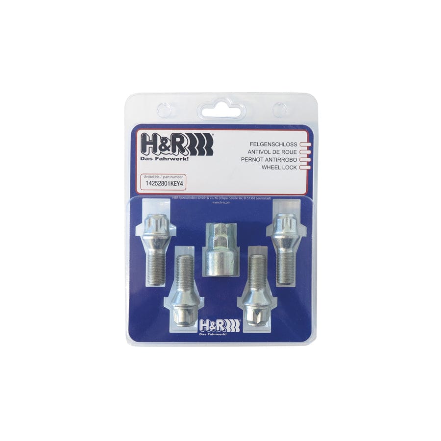 H&R 12253606KEY4 Wheel-Lock set M12 flat head | ML Performance UK Car Parts