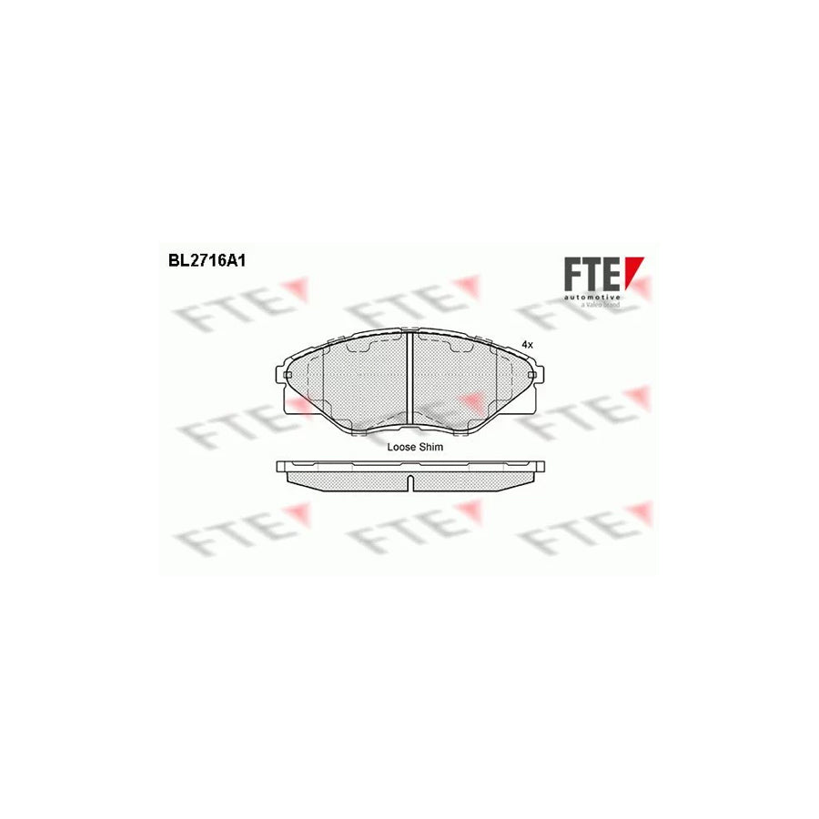 Fte 9010941 Brake Pad Set For Toyota Hilux Vii Pickup | ML Performance UK Car Parts