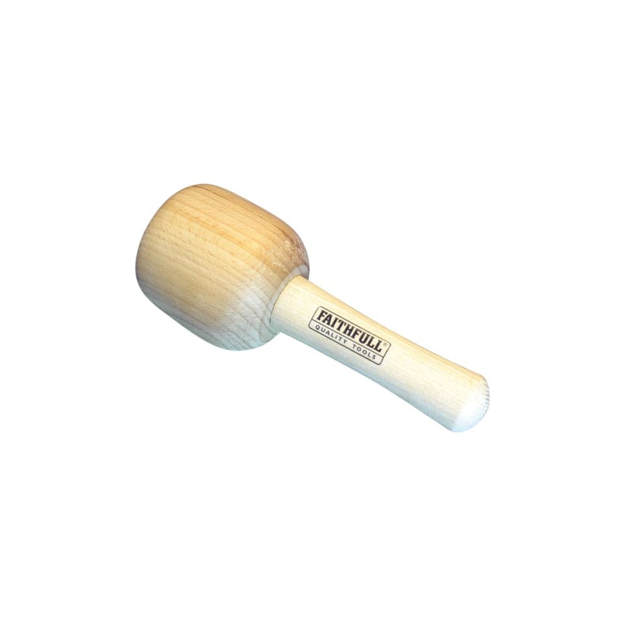 Faithfull FAICM90HD Heavy-Duty Carver's Mallet Beech 90mm | ML Performance UK