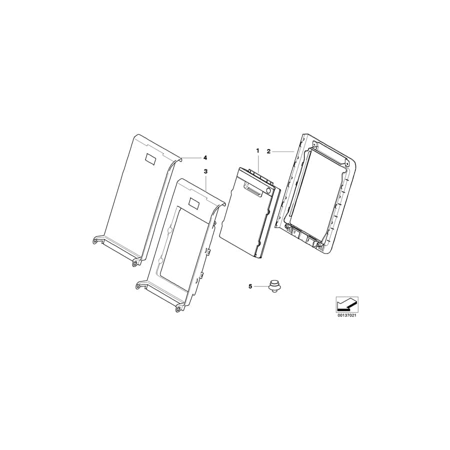 Genuine BMW 52207147378 E61 Armrest Panel AMETHYST (Inc. 520d, 545i & 523i) | ML Performance UK Car Parts