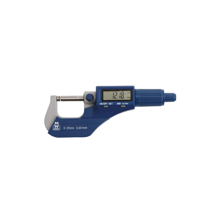 Moore &amp; Wright MAW20001DBL MW200-01DBL Digital External Micrometer 0-25mm/0-1in 0.001mm/.00005in | ML Performance UK