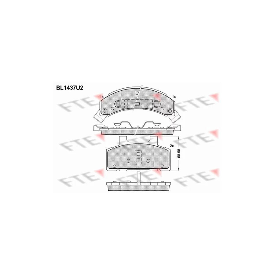 Fte BL1437U2 Brake Pad Set | ML Performance UK Car Parts