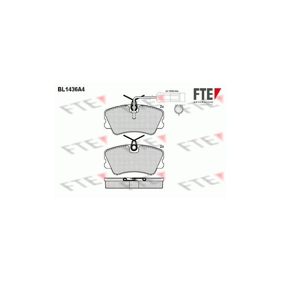 Fte BL1436A4 Brake Pad Set For Alfa Romeo 33 | ML Performance UK Car Parts