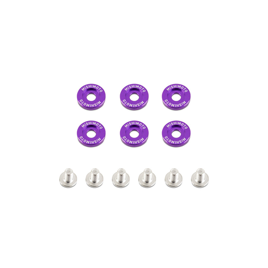 Mishimoto MMFW-SM-6PR Small Fender Washer Kit (6pcs) - Purple