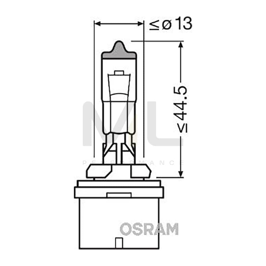 OSRAM COOL BLUE INTENSE 881CBI Headlight bulb PGJ13, 12V, 27W | ML Performance Car Parts