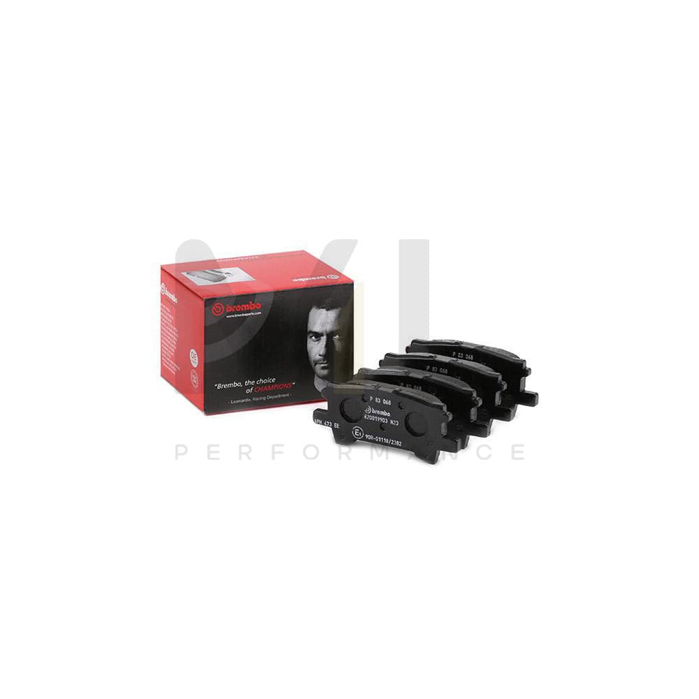 Brembo P 83 068 Brake Pad Set Excl. Wear Warning Contact | ML Performance Car Parts