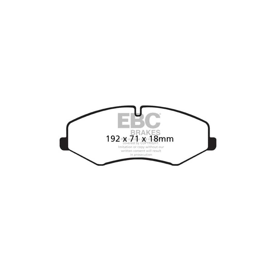 EBC PD11KF1243 Land Rover Range Rover Greenstuff Front Brake Pad & GD Disc Kit - TRW Caliper 2 | ML Performance UK Car Parts