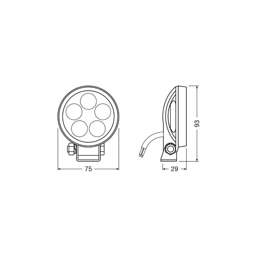 OSRAM  Ledriving Value Series Off Road Ledwl102 Sp Spotlight