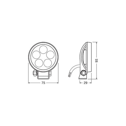 OSRAM  Ledriving Value Series Off Road Ledwl102 Sp Spotlight