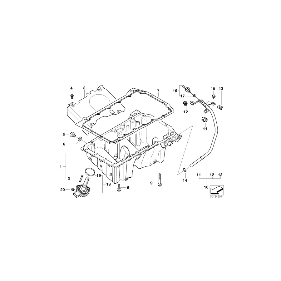 Genuine BMW 11137791666 E83 Splash Plate (Inc. X3 2.0d) | ML Performance UK Car Parts