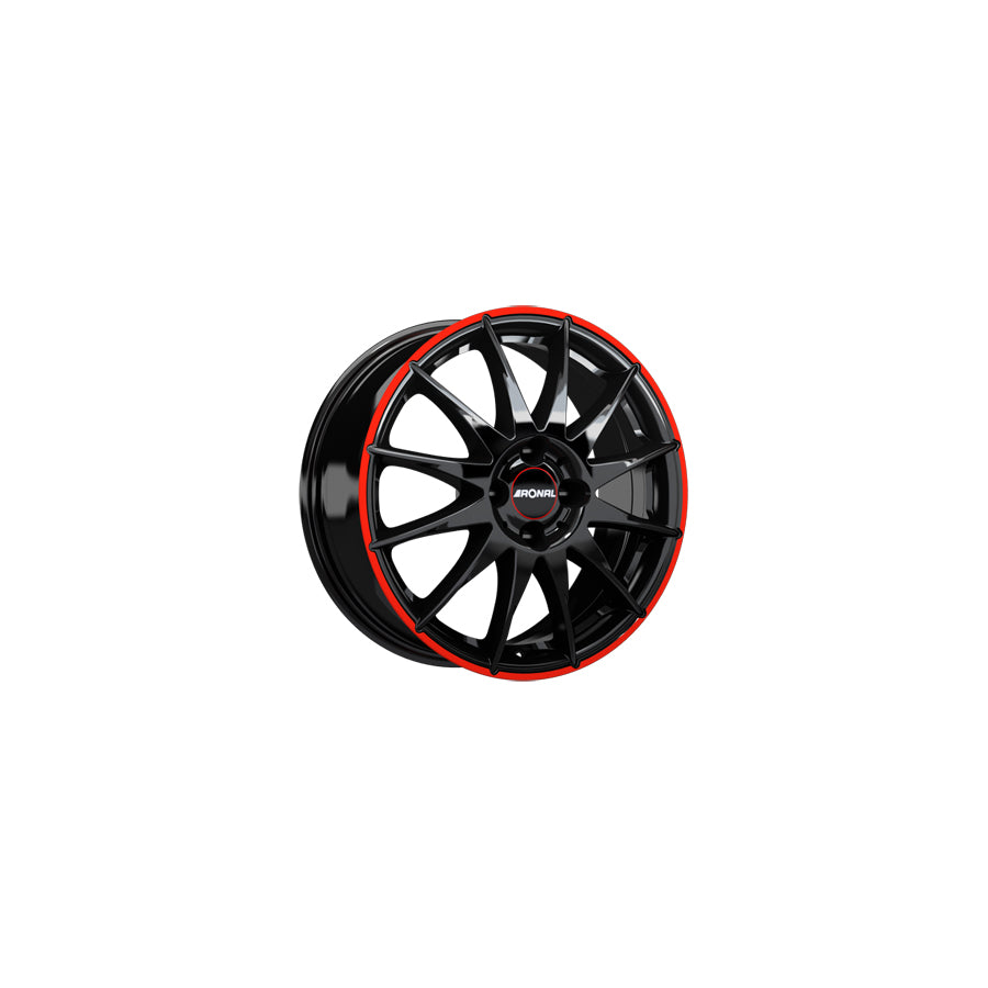 Ronal R54 MCR 7x16 ET25 54R6704.050/MCR Jetblack - Red Rim Wheel | ML Performance UK Car Parts