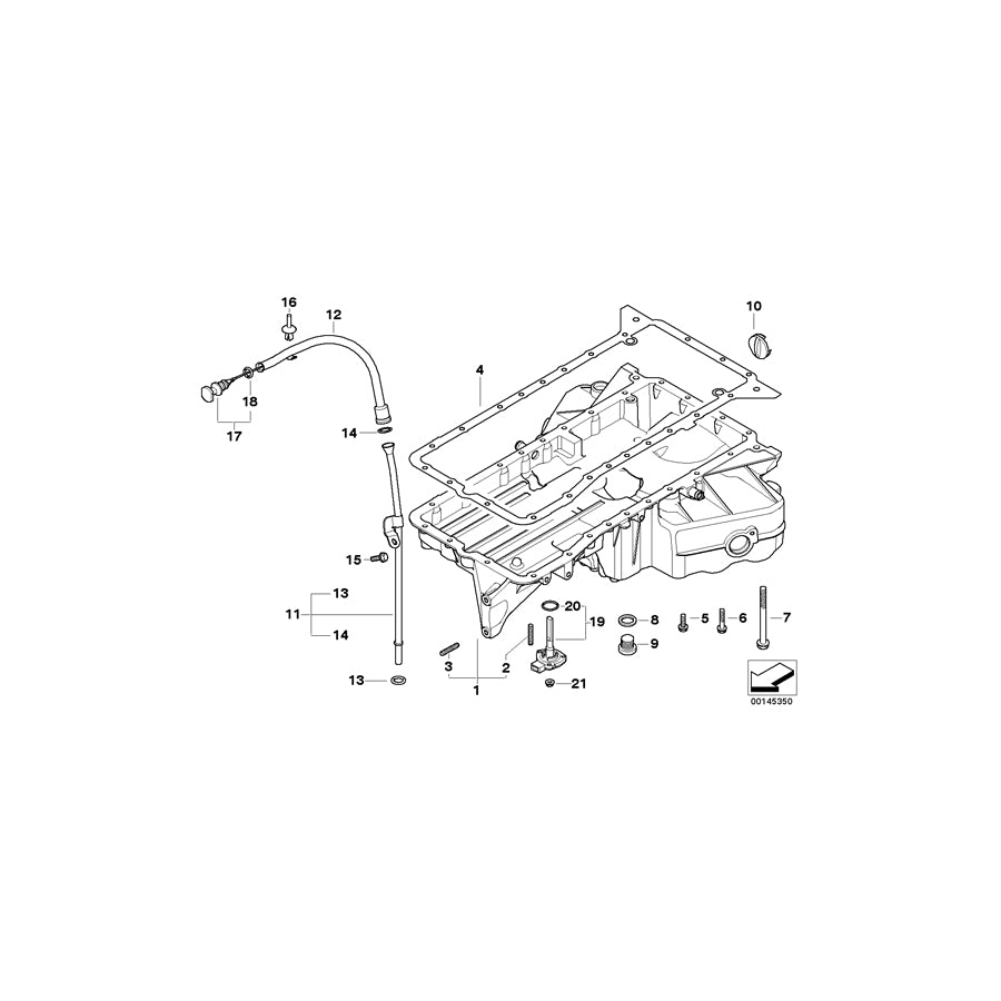 Genuine BMW 11137798479 E65 Gasket Steel (Inc. 745d) | ML Performance UK Car Parts