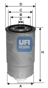 UFI 24.381.00 Fuel Filter