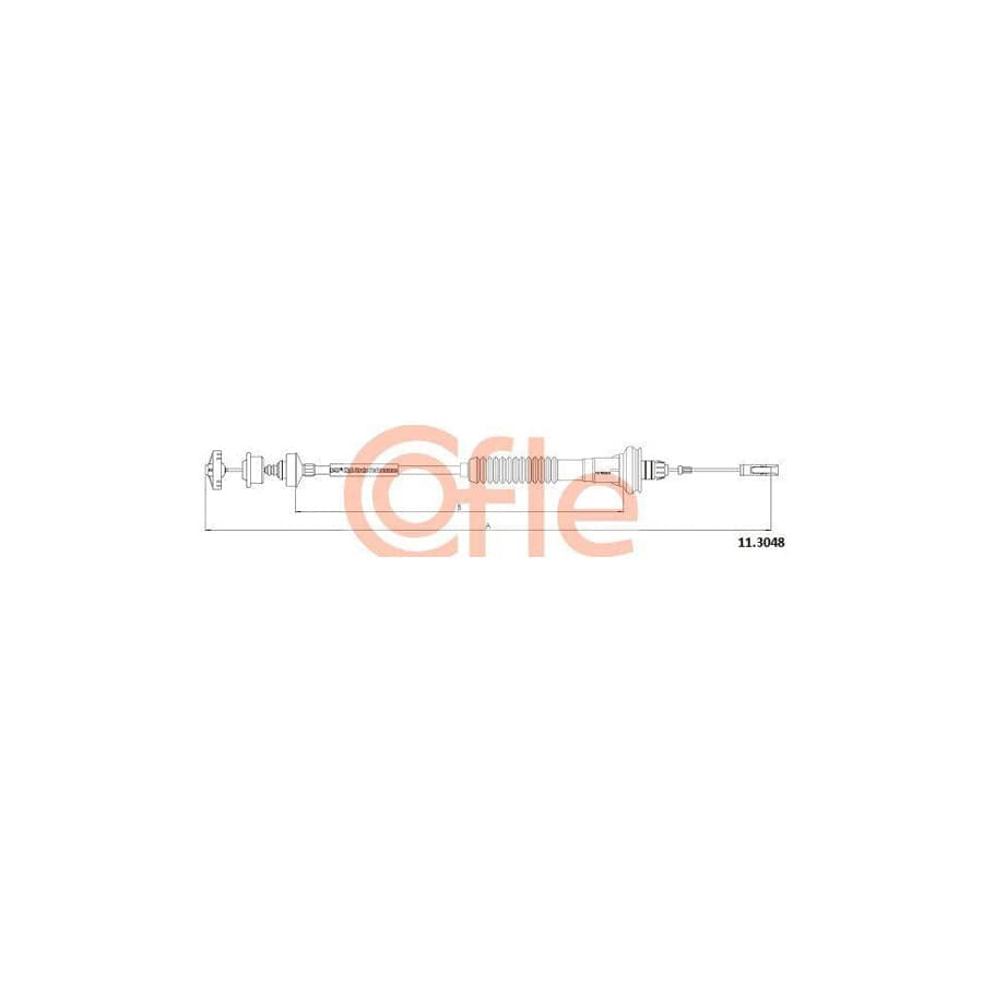 Cofle 11.3048 Clutch Cable For Peugeot 206