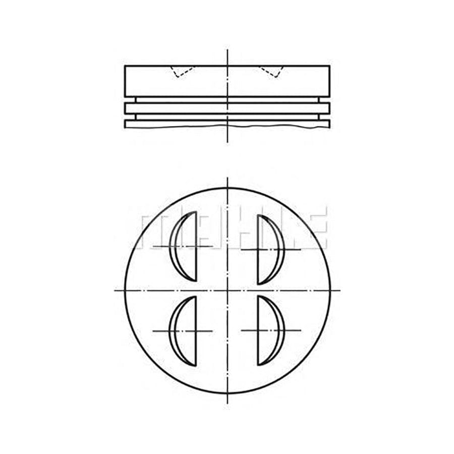 MAHLE ORIGINAL 640 24 02 Piston 84 mm, with piston rings | ML Performance Car Parts