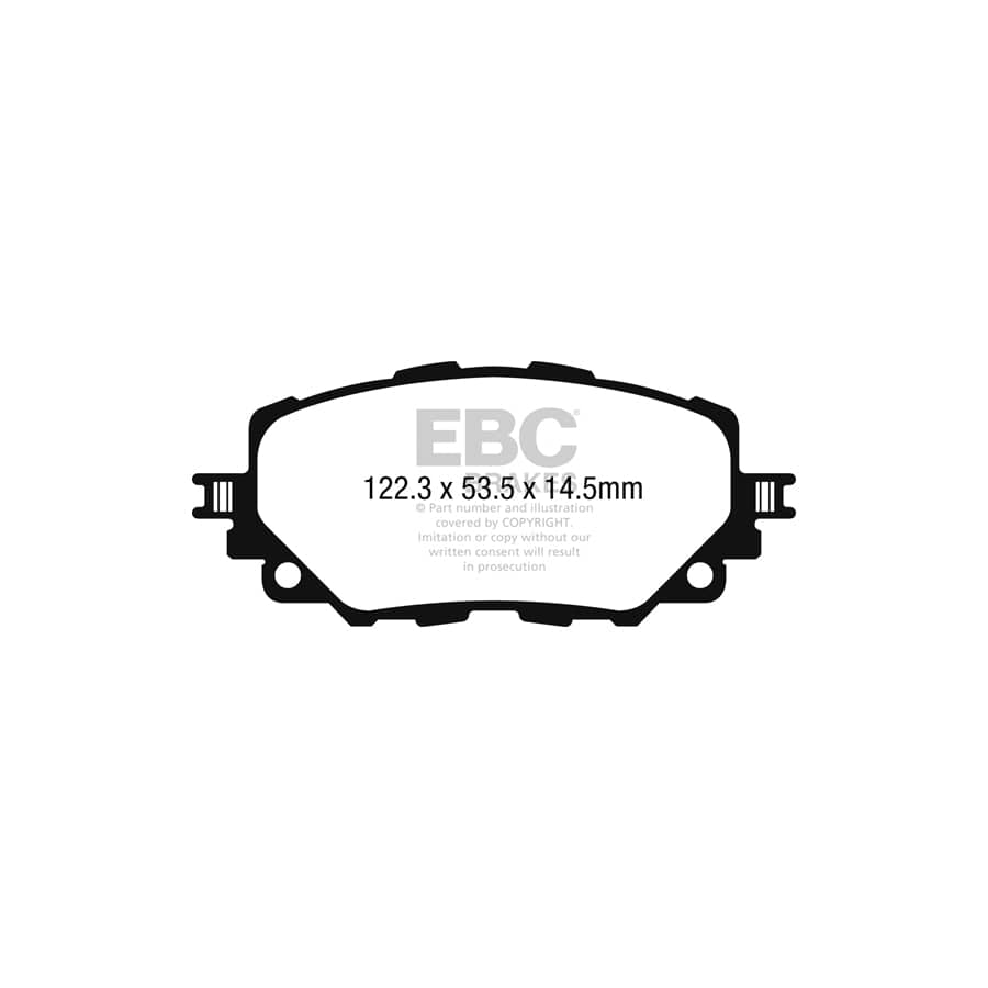 EBC PDKF2384 Fiat Mazda Ultimax Front Brake Pad & Plain Disc Kit - Sumitomo Caliper (Inc. 124 Spider & MX5) 2 | ML Performance UK Car Parts