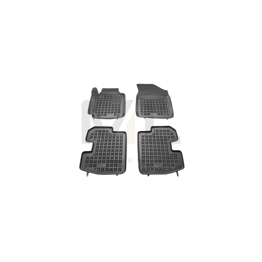 REZAW PLAST Tailored 201417 Floor mat set for TOYOTA Yaris I Hatchback (P1) Elastomer, Front and Rear, Quantity: 4, Black | ML Performance Car Parts