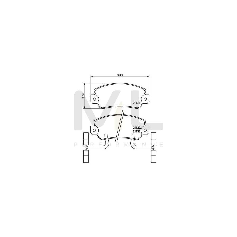 Brembo P 23 031 Brake Pad Set | ML Performance Car Parts