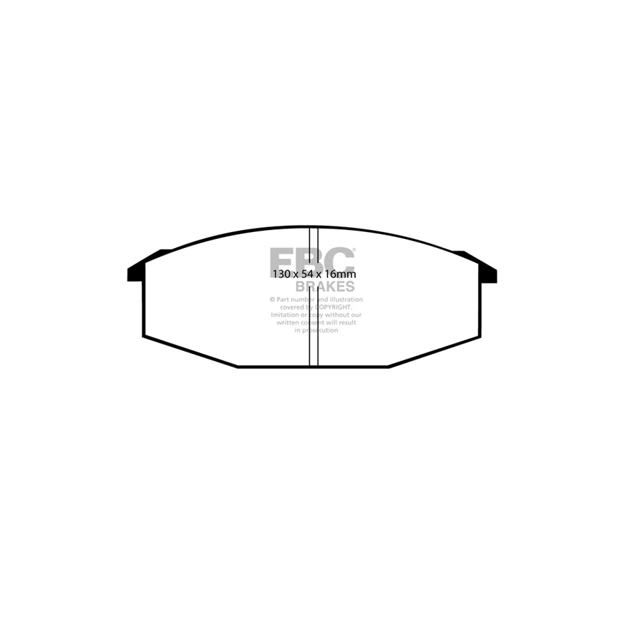 EBC DP352 Datsun Nissan Toyota Ultimax Front Brake Pads (Inc. 280C, 280ZX, Urvan, Crown) 2 | ML Performance UK Car Parts