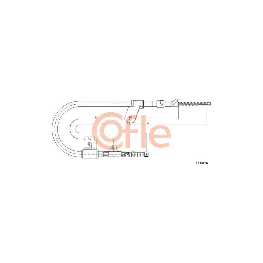 Cofle 17.0074 Hand Brake Cable