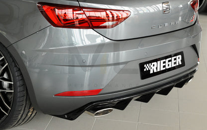 Rieger 00088136 SEAT 5F Leon Cupra Rear Diffuser 7 | ML Performance UK Car Parts