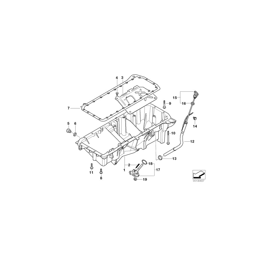 Genuine BMW 11137806220 E83 Oil Pan (Inc. X3 3.0d & X3 3.0sd) | ML Performance UK Car Parts