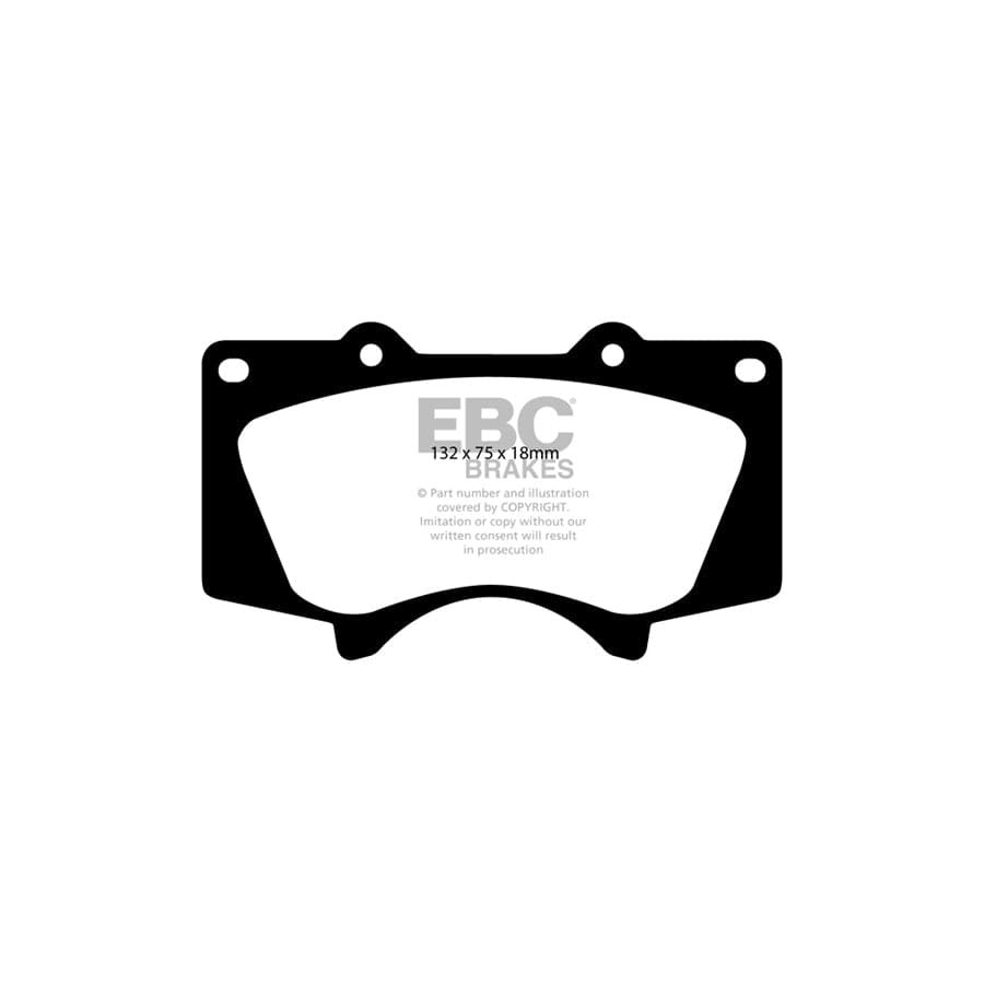 EBC PDKF2038 Toyota Hi-Lux Ultimax Front Brake Pad & Plain Disc Kit 2 | ML Performance UK Car Parts