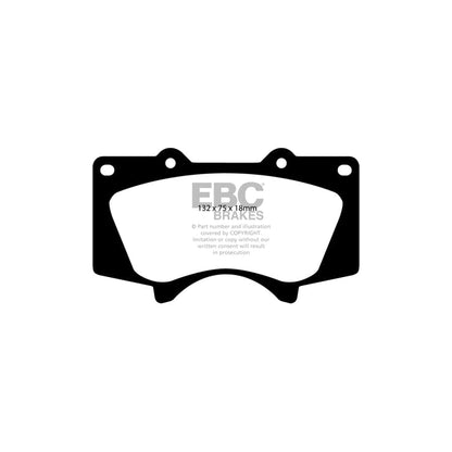 EBC PDKF2038 Toyota Hi-Lux Ultimax Front Brake Pad & Plain Disc Kit 2 | ML Performance UK Car Parts