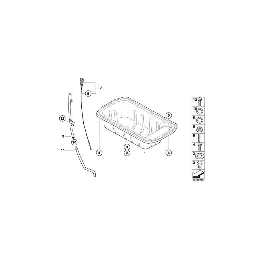 Genuine BMW 11137805985 R56 Stud Bolt (Inc. One D & Cooper D) | ML Performance UK Car Parts