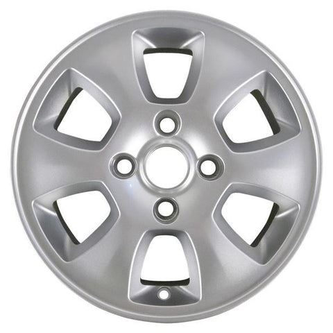 GENUINE FORD 1495708 x4 SET OF 4 FIESTA ALLOY WHEEL 14" 6-SPOKE DESIGN, SILVER 09/2008 - 10/2012 | ML Performance UK