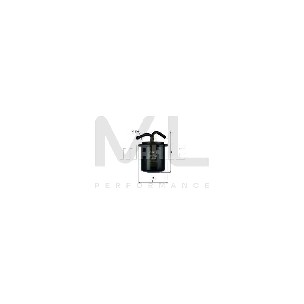 MAHLE ORIGINAL KL 134 Fuel filter In-Line Filter | ML Performance Car Parts