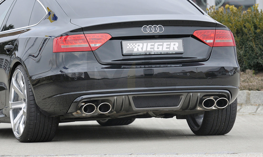 Rieger 00099887 Audi B8 B81 A5 Rear Diffuser 1 | ML Performance UK Car Parts