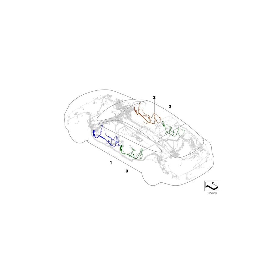 Genuine BMW 61129326452 F34 F34 Wiring Set Rear Door (Inc. 330iX, 328i & 335iX) | ML Performance UK Car Parts